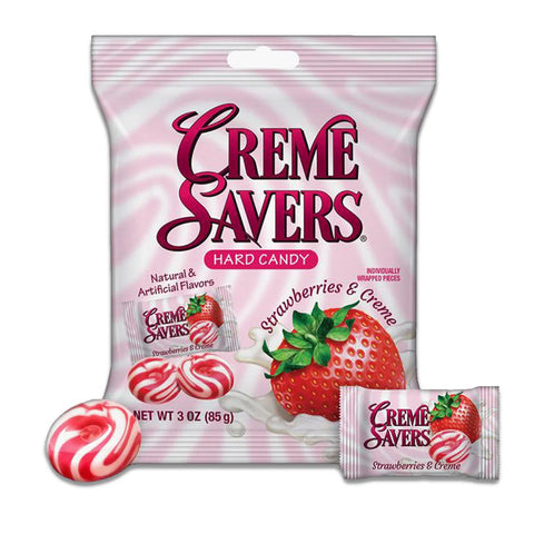Creme Savers Strawberries and Creme Peg Bag