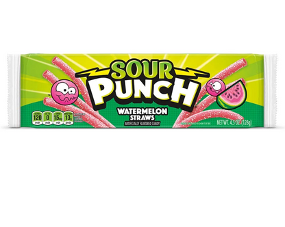 Sour Watermelon Straws